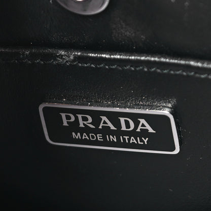 Prada Spazzolato Cleo Shoulder Bag Black 6 of 8