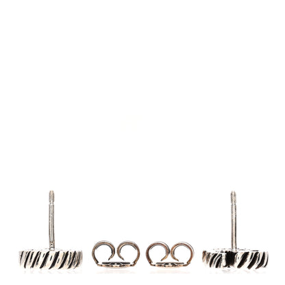 Gucci Sterling Silver Torchon Double G Earrings 3 of 4