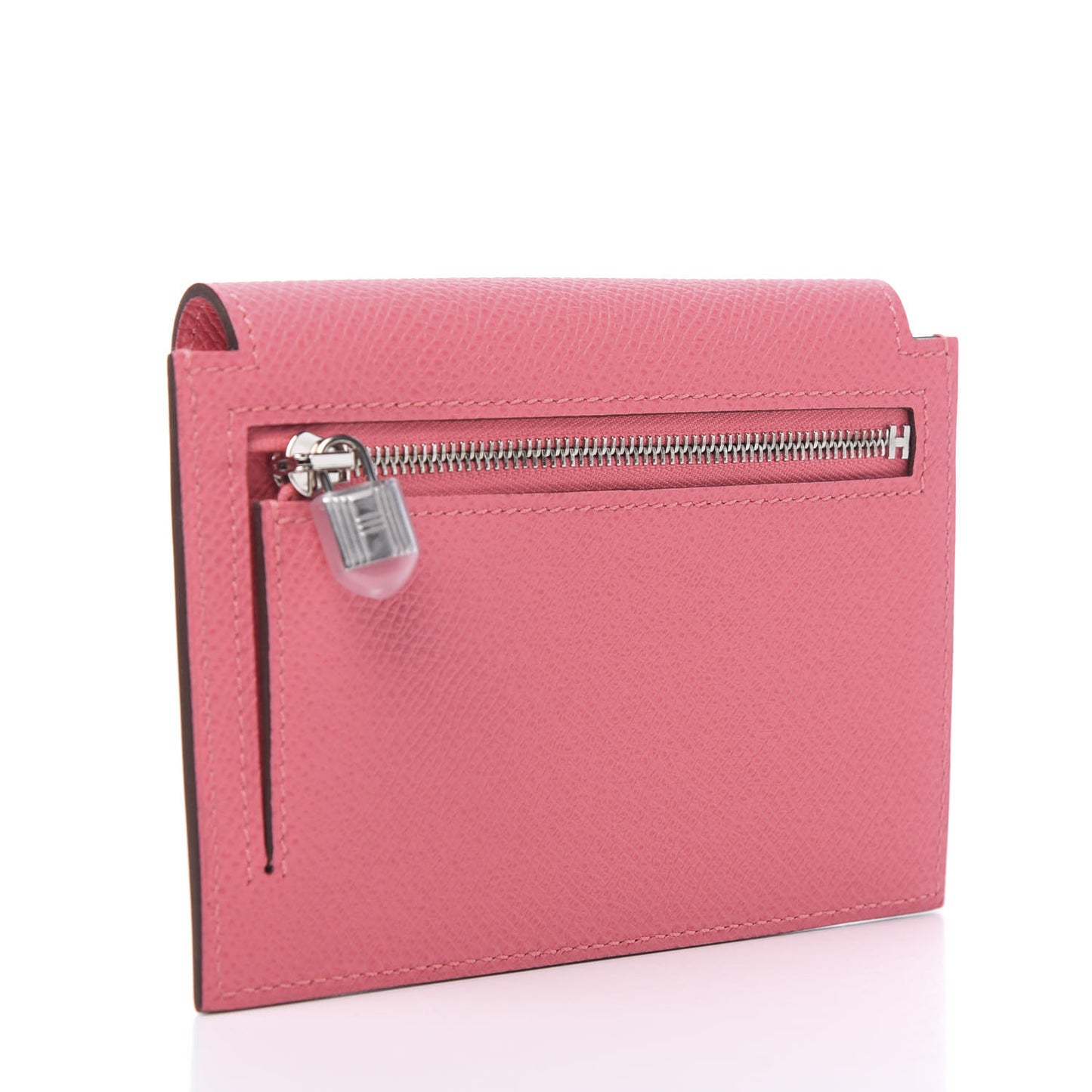 Epsom Kelly Pocket Compact Wallet Rose Azalee