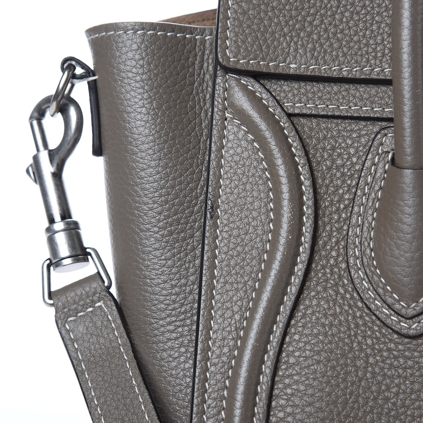 Drummed Calfskin Nano Luggage Souris