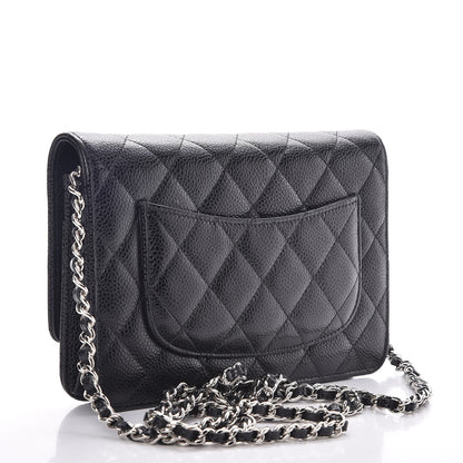 Chanel Caviar Quilted Wallet On Chain WOC Black 3 of 10