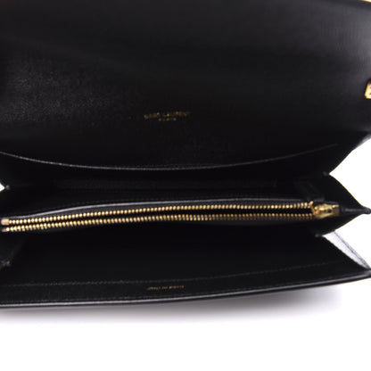 Saint Laurent Grain De Poudre Mini Uptown Crossbody Bag Black 4 of 10