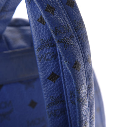 MCM Visetos Medium Side Stud Stark Backpack Blue 14 of 17
