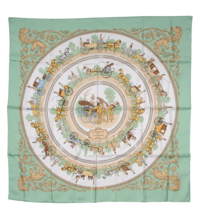 Hermes Silk La Promenade de Longchamps Scarf 90 2 of 5