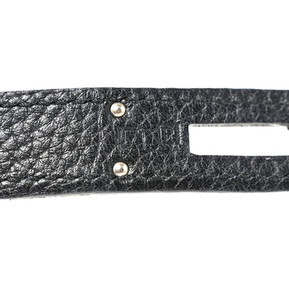 Hermes Taurillon Clemence Jypsiere 28 Black 6 of 9