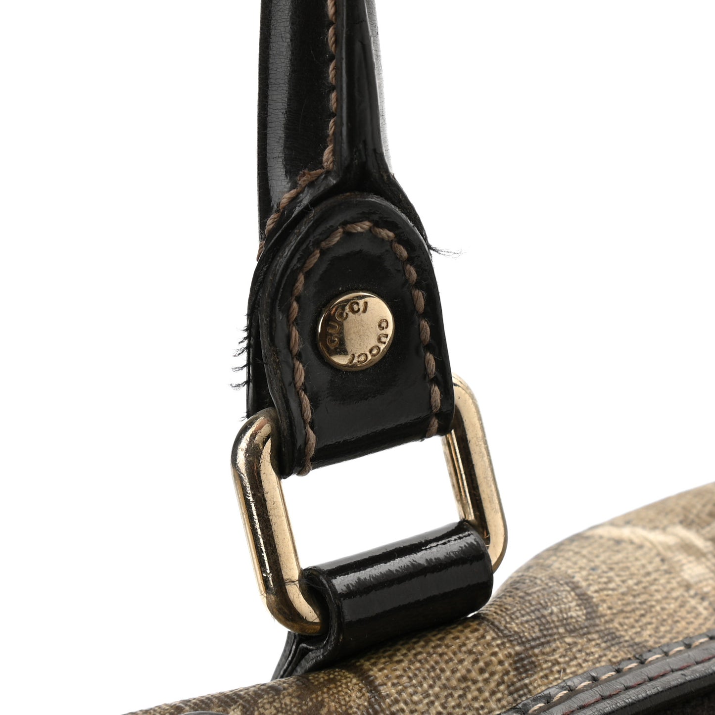 GG Plus Monogram Medium Joy Boston Dark Brown