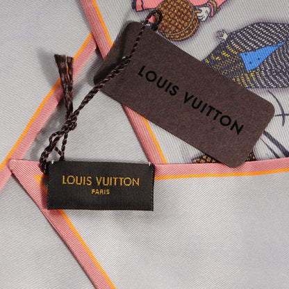 Louis Vuitton Silk LV Comics Bandeau Rose Poudre 6 of 7