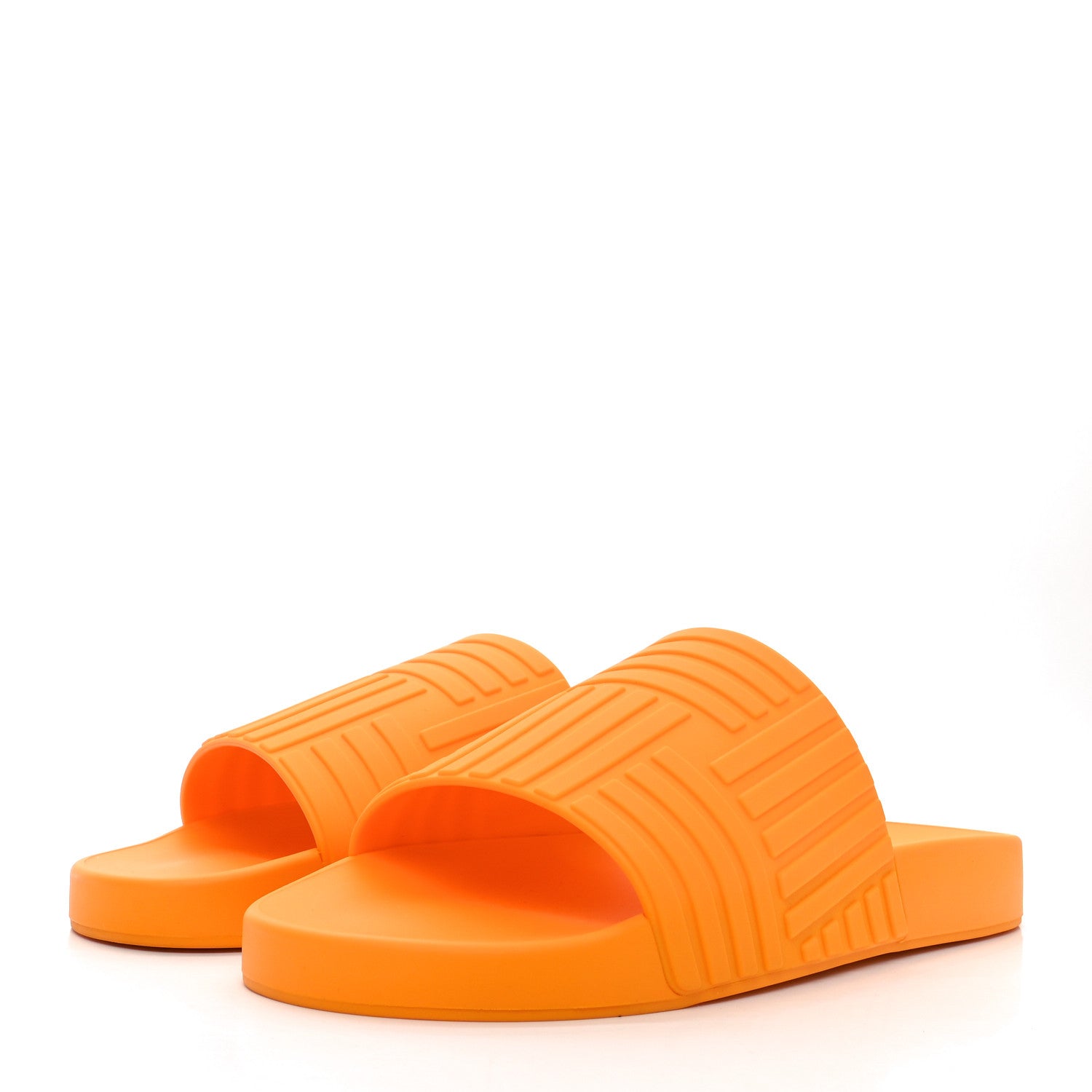 Bottega Veneta Rubber The Slider Sandals 40 Tangerine 1769192