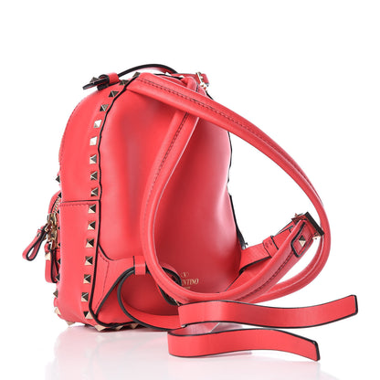 Valentino Garavani Calfskin Mini Rockstud Backpack Deep Fuxia 3 of 15
