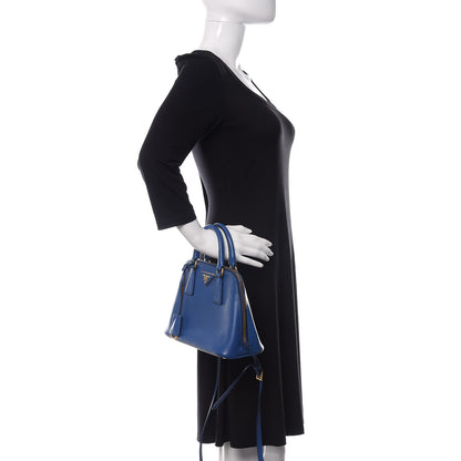 Prada Saffiano Lux Small Promenade Tote Azzurro 2 of 20