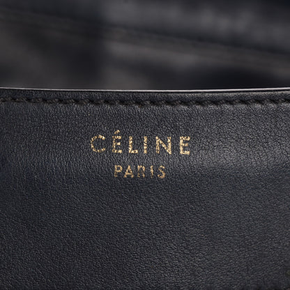 Celine Calfskin Denim Mini Luggage Black Navy 14 of 17