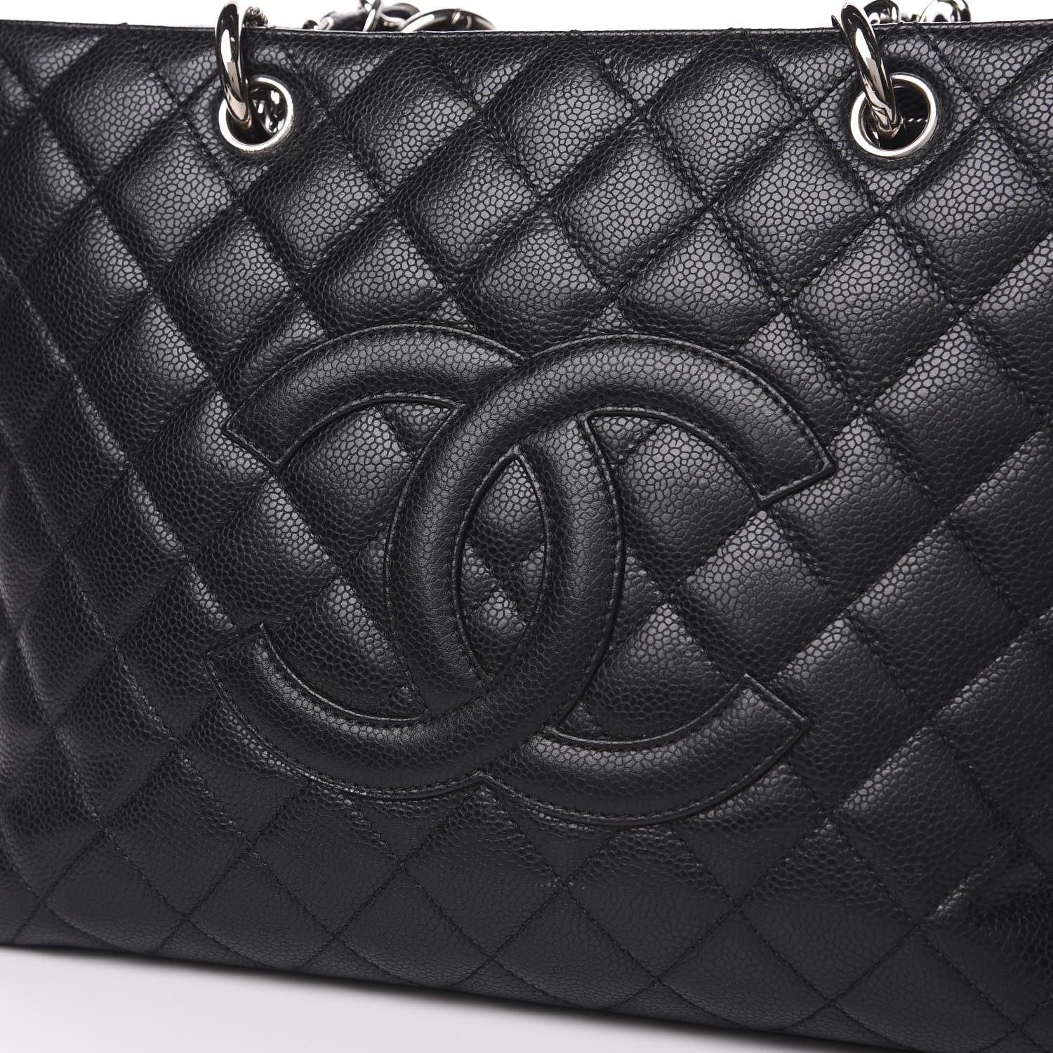 Chanel Caviar Quilted Grand Shopping Tote GST Black 10 of 11