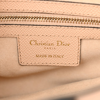 Christian Dior Grained Calfskin Saddle Bag With Strap Warm Taupe 6 of 15