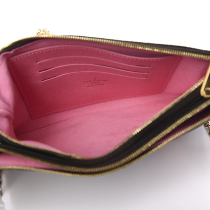 Louis Vuitton Monogram 2019 Christmas Animation Double Zip Pochette 5 of 11