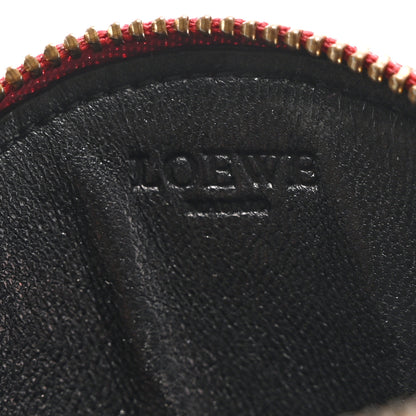 Loewe Calfskin Zip Coin Purse Red 6 of 9