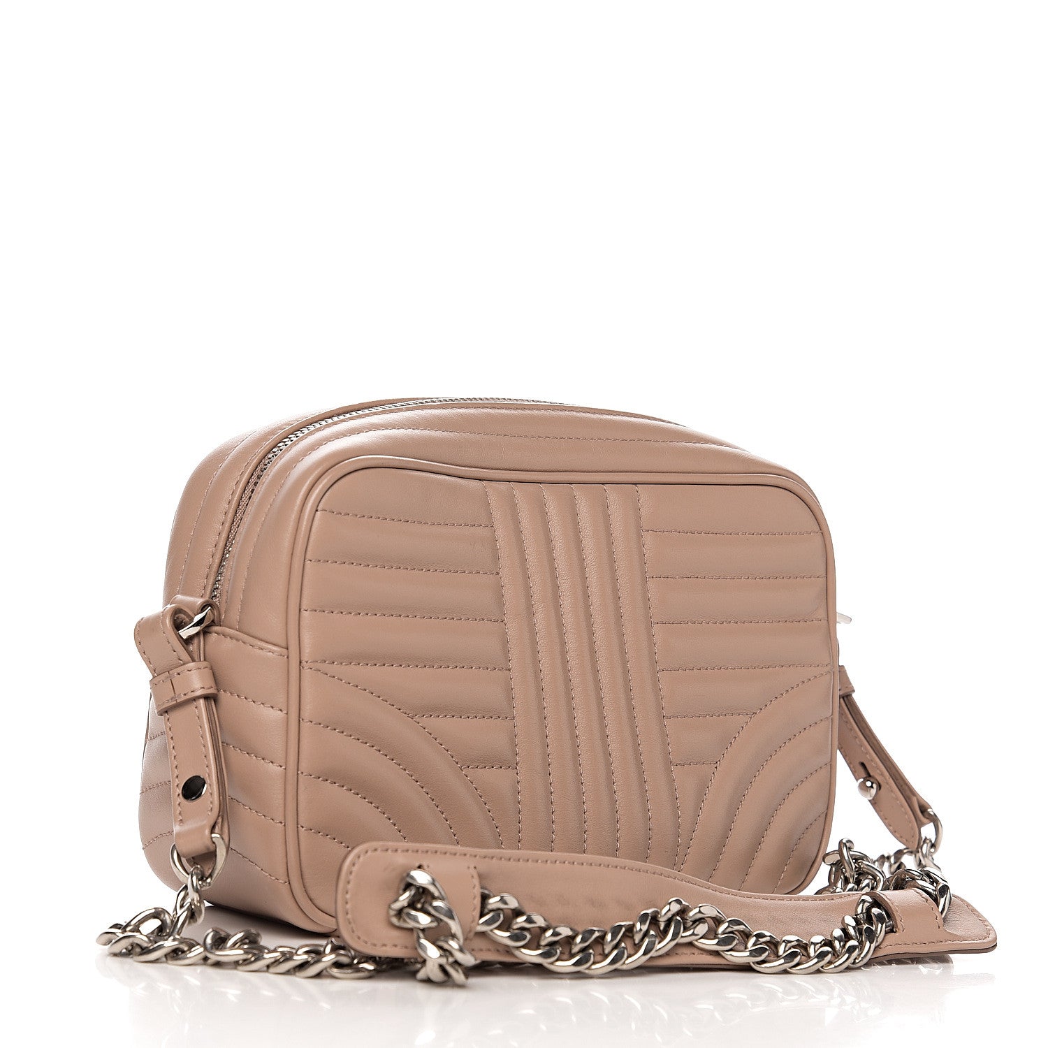 Prada Soft Calfskin Diagramme Crossbody Bag Cipria 2 of 8
