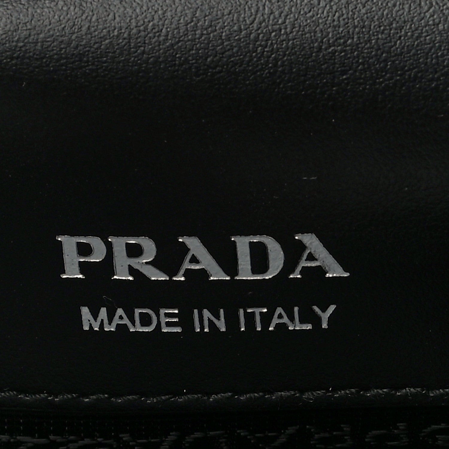 Prada Nylon Calfskin Identity Shoulder Bag Black 6 of 11