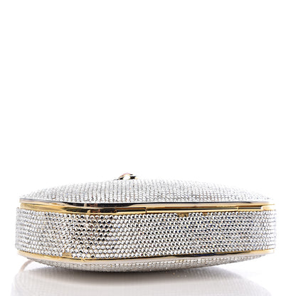Judith Leiber Swarovski Crystal Minaudiere Clutch Gold 5 of 13