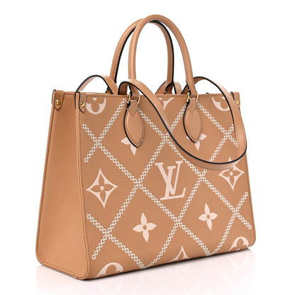 Louis Vuitton Empreinte Monogram Giant Broderies Onthego MM Arizona 3 of 9