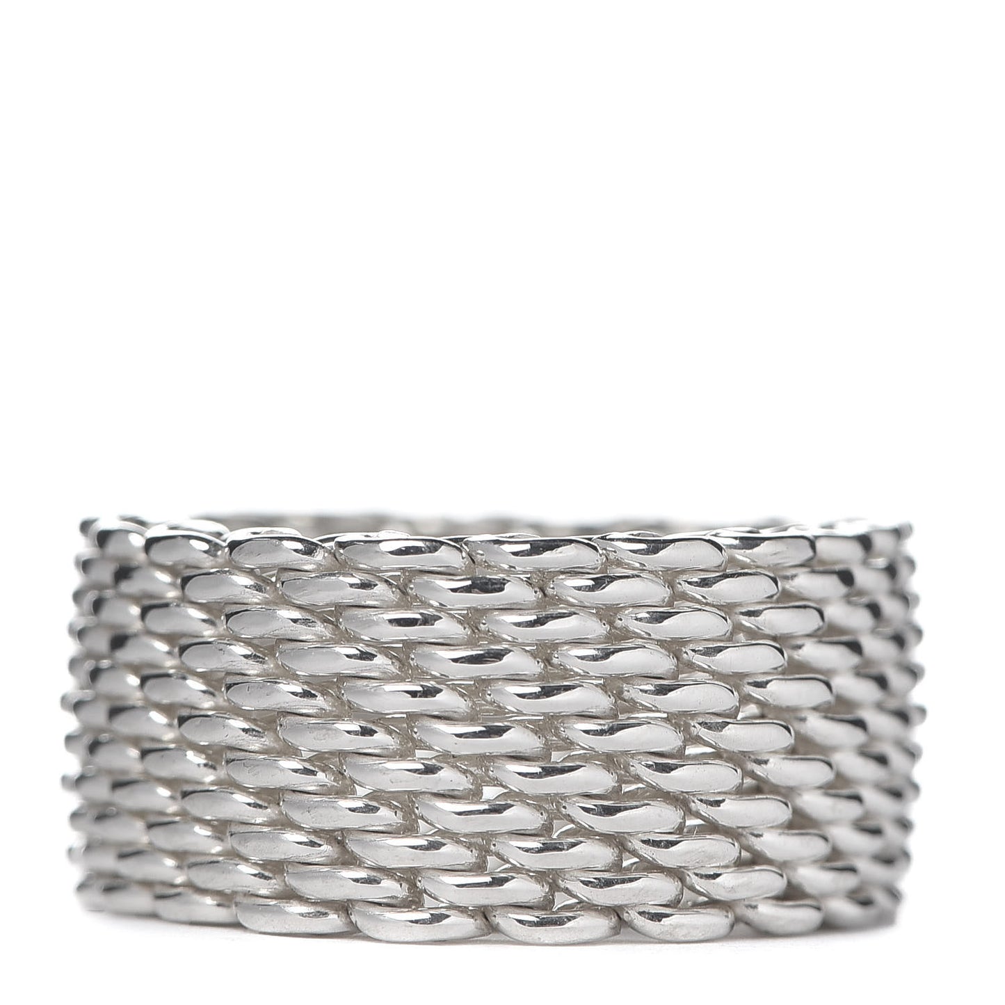Sterling Silver Somerset Mesh Ring 53 6.25