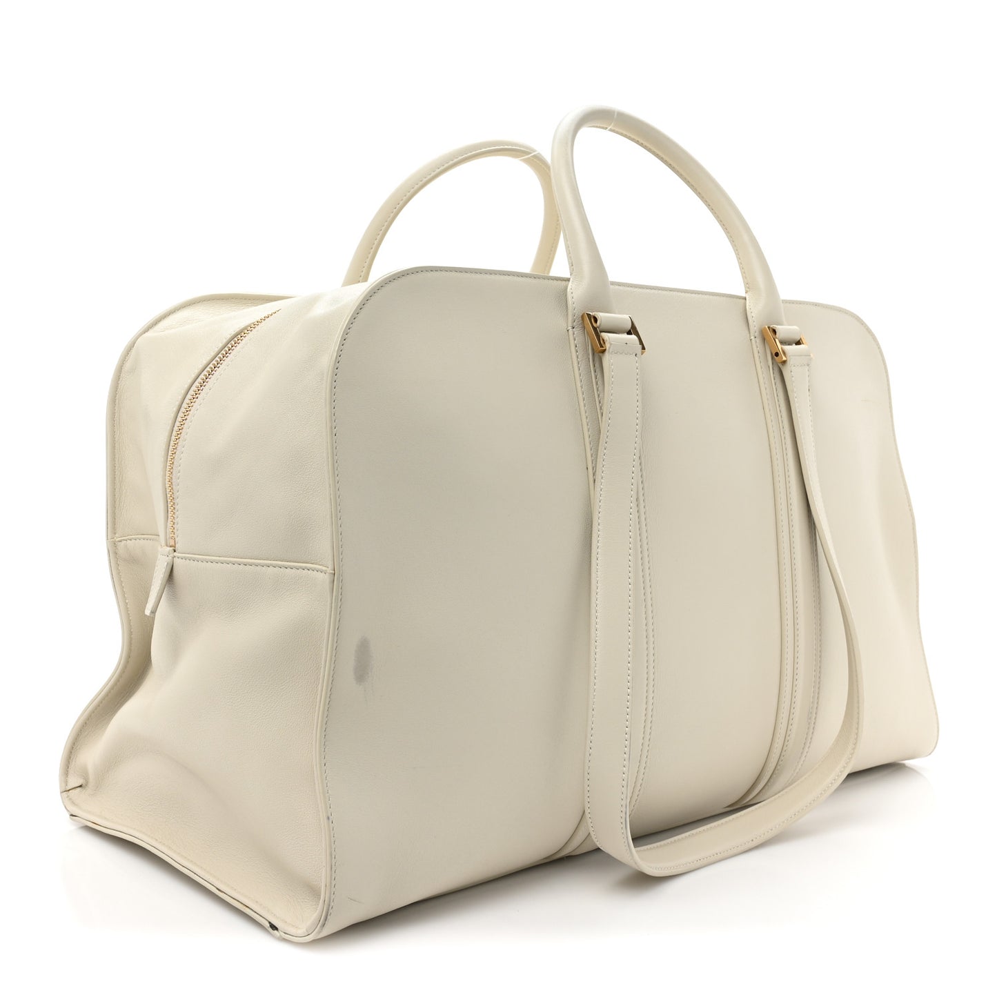Calfskin Commuter Duffle White
