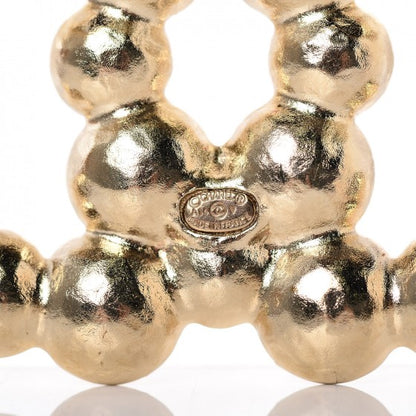 Chanel Pearl CC Brooch Pin Gold 4 of 4