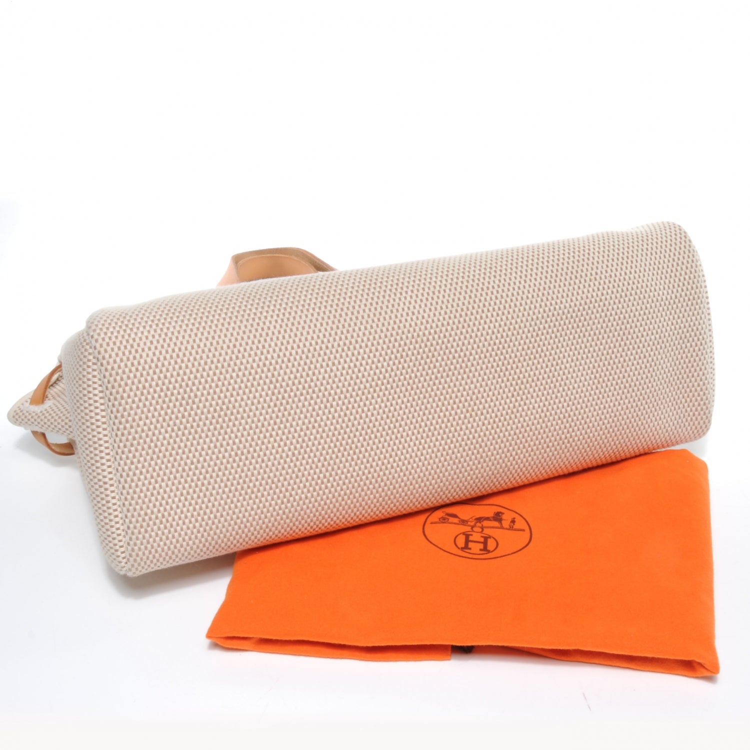 Hermes Toile Herbag Cabas Sand 6 of 7
