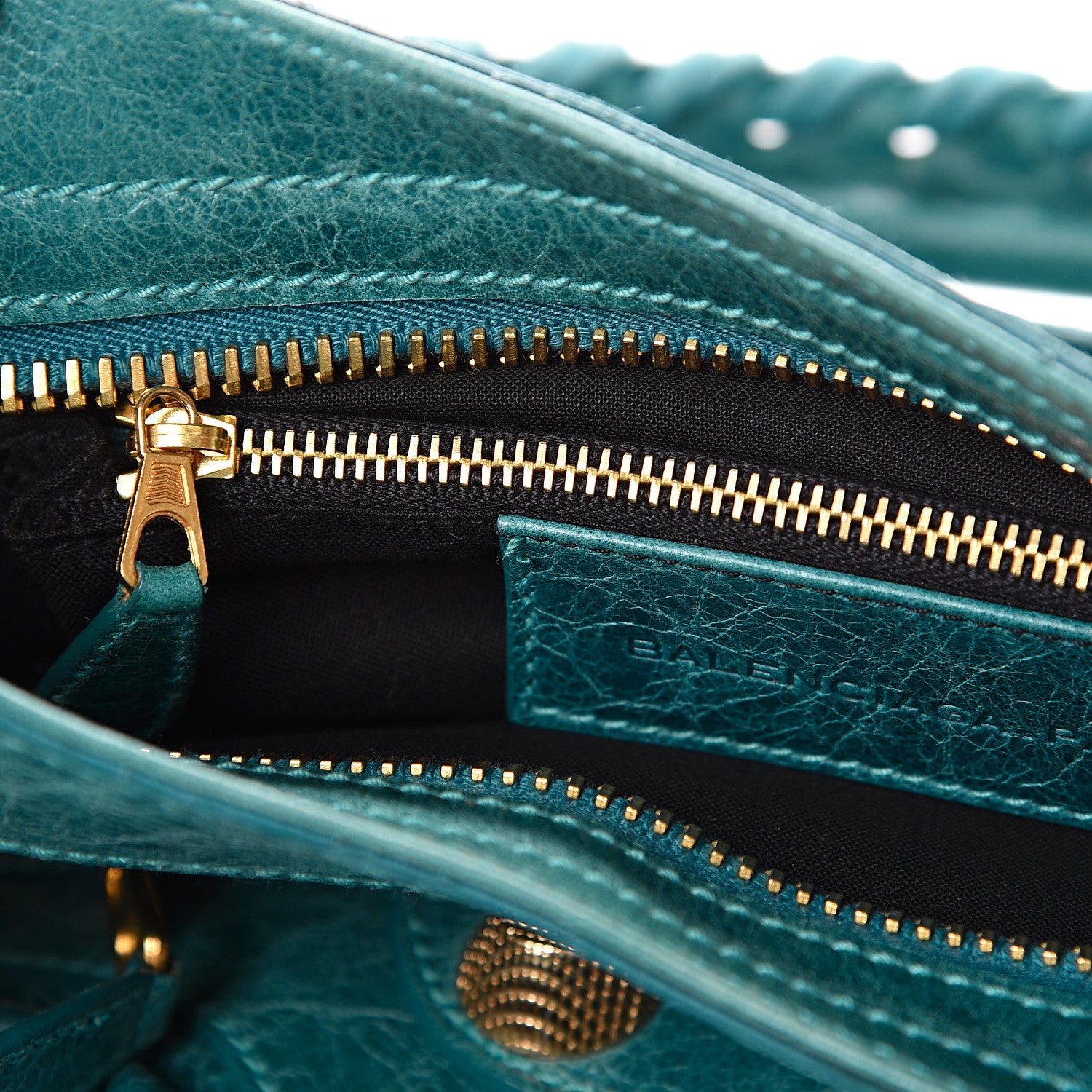 Balenciaga Agneau Giant 21 Gold Hardware City Aquamarine 7 of 17