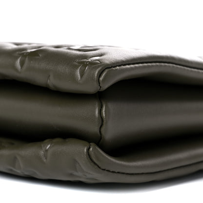 Louis Vuitton Lambskin Embossed Monogram Coussin MM Khaki 8 of 8