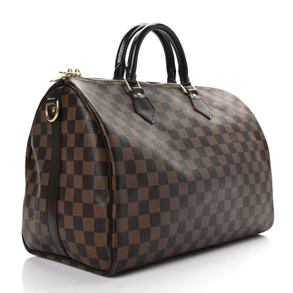 Louis Vuitton Damier Ebene Speedy Bandouliere 35 2 of 11