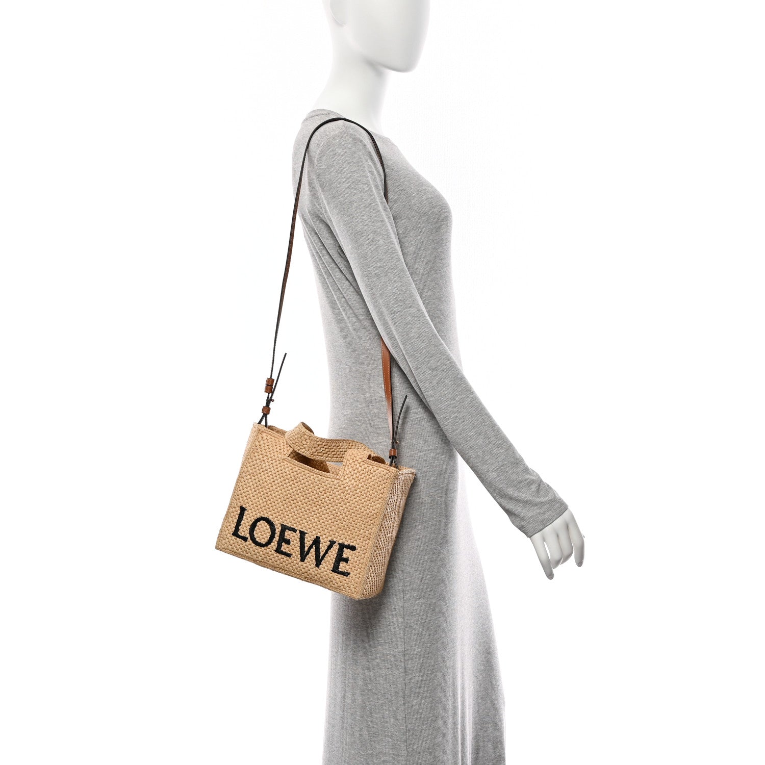 Loewe Raffia Small Paula's Ibiza Logo Tote Natural Tan Natural Tan 2 of 9