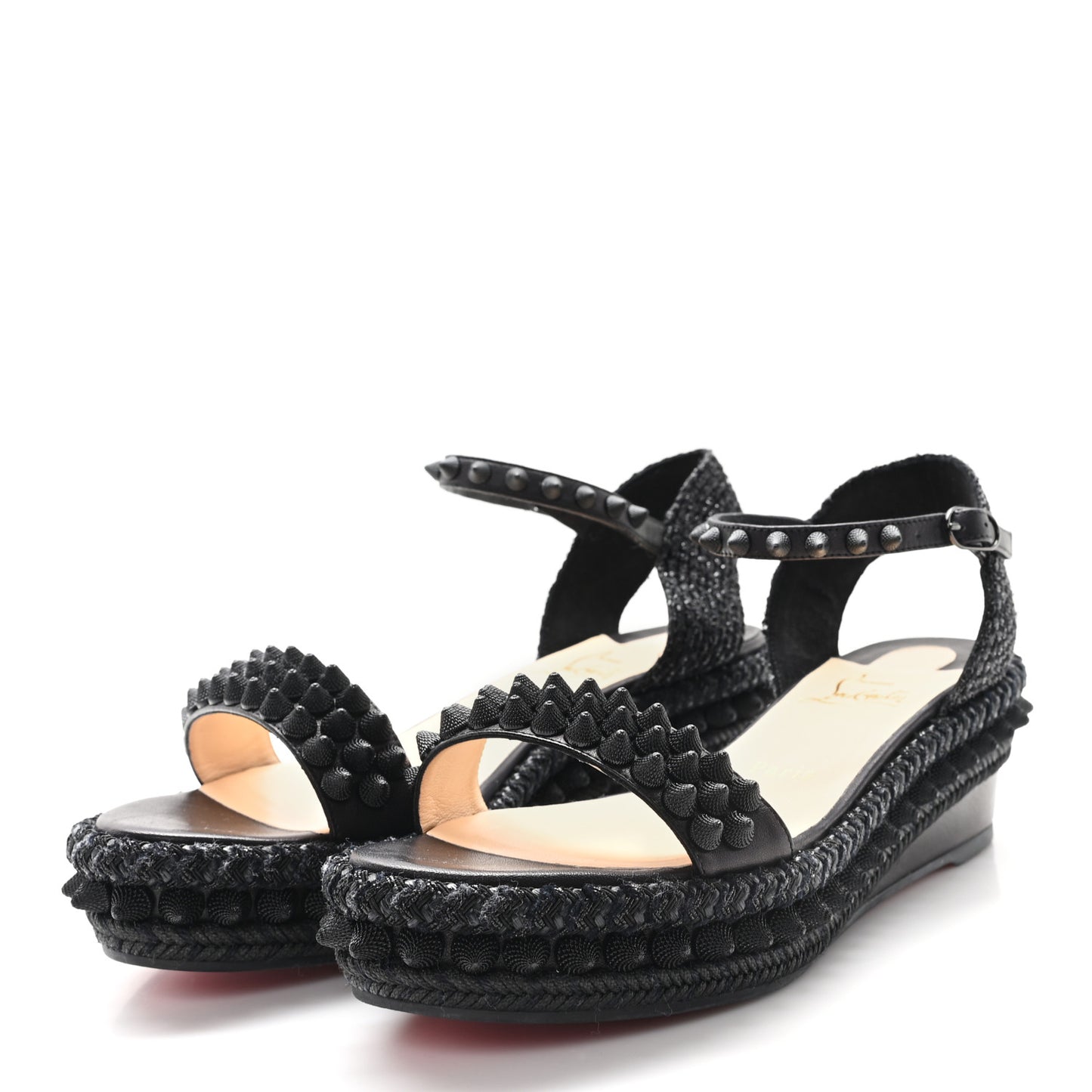 Calfskin Lata 60 Sandals 38 Black