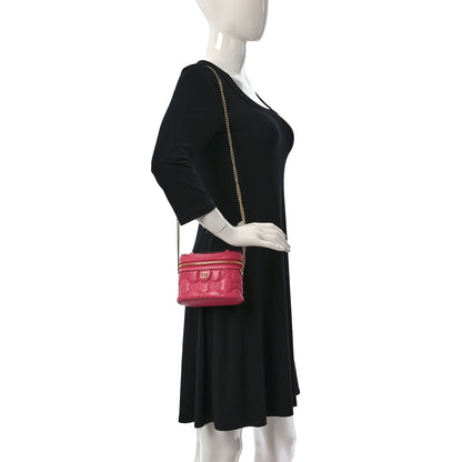 Gucci Calfskin GG Matelasse Mini Top Handle Bag Rhodamine Pink 2 of 9