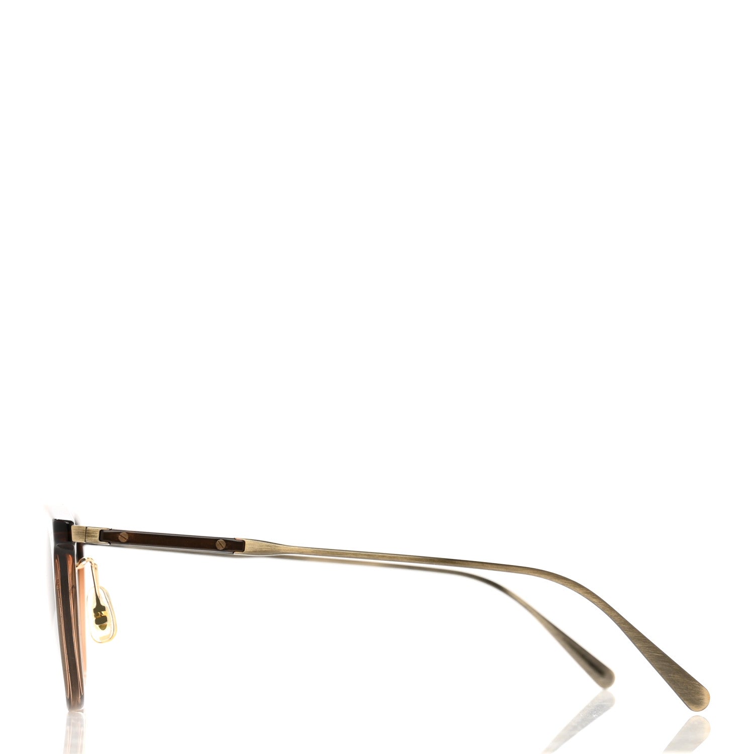 Oliver Peoples Acetate Metal Gerardo Sunglasses Dark Auburn Antique Gold Indigo Photochromic 3 of 7