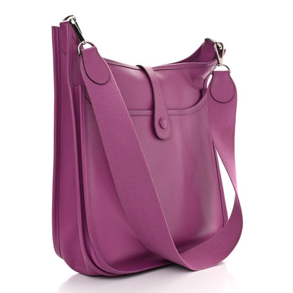 Hermes Epsom Evelyne II GM Cyclamen 3 of 14