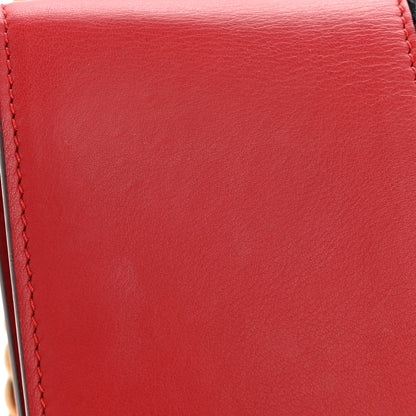 Gucci Calfskin Web Medium Peony Chain Shoulder Bag Red 13 of 13