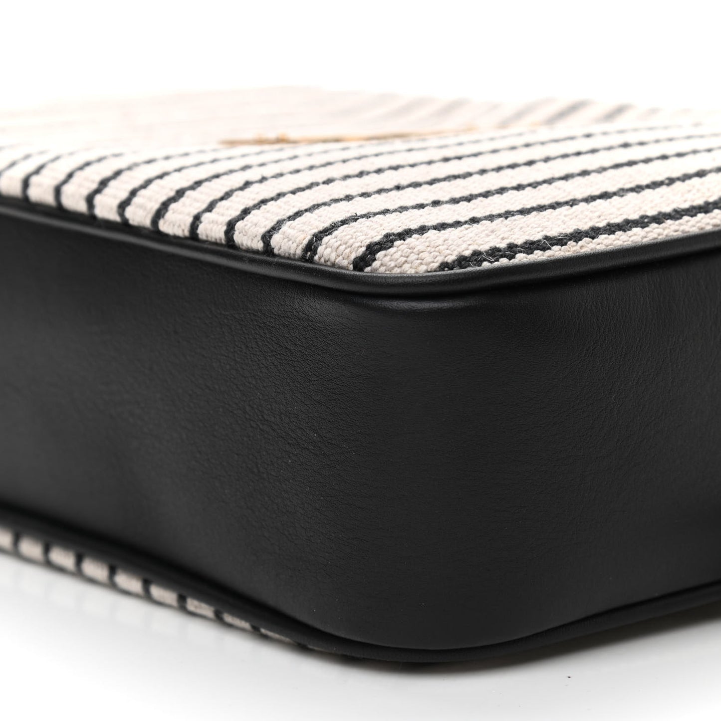 Canvas Calfskin Monogram Lou Camera Bag Black Grey Cream