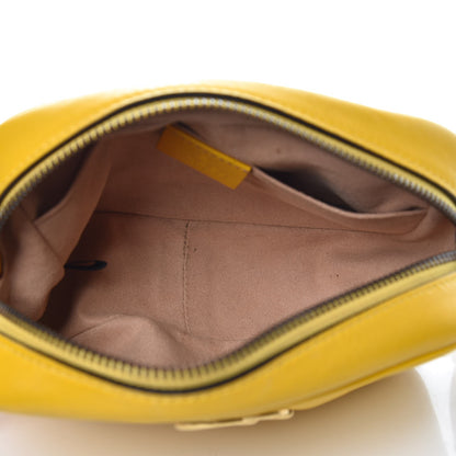 Gucci Calfskin Matelasse Mini GG Marmont Chain Shoulder Bag Stone Topaz 5 of 13