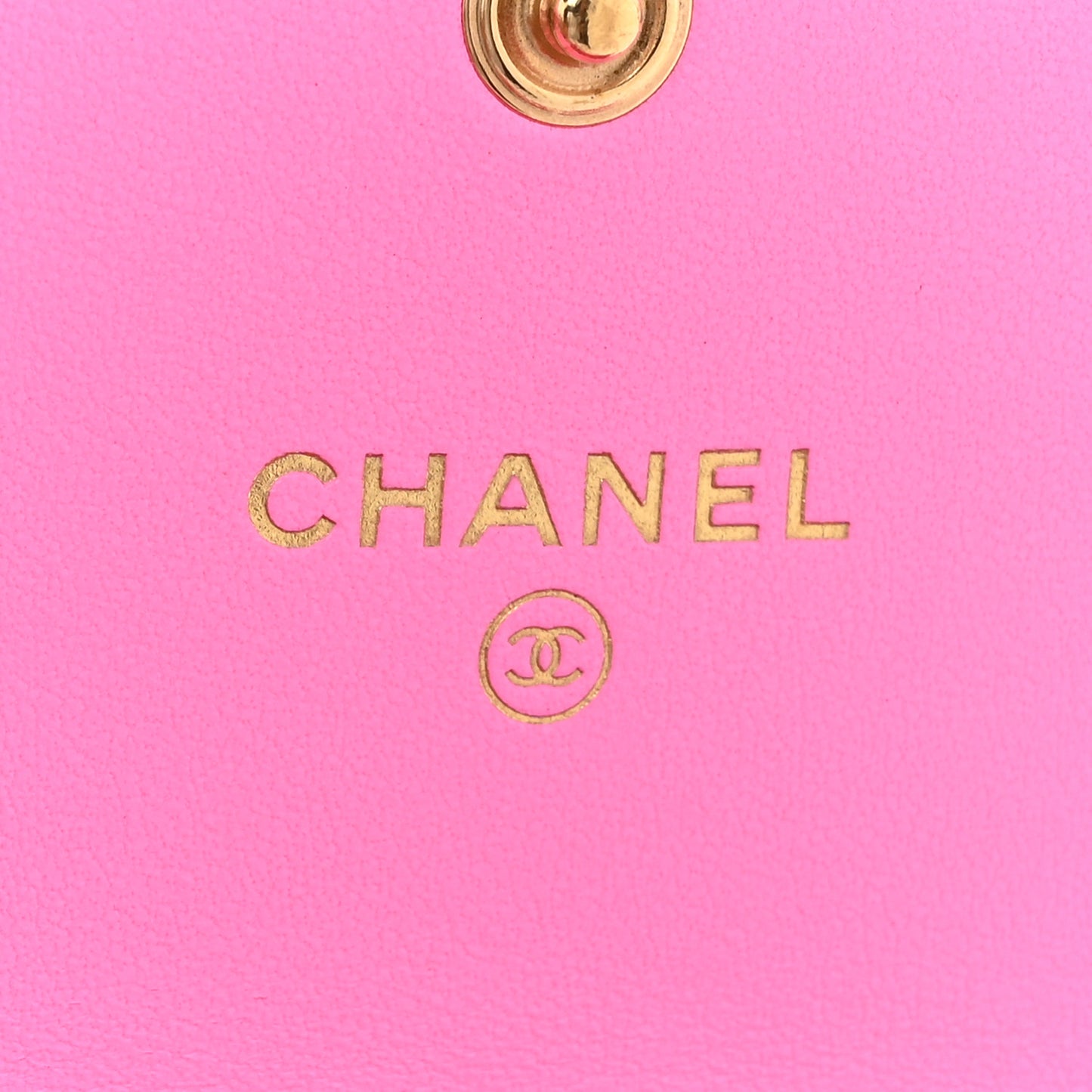 Denim Quilted Chanel 19 Flap Coin Purse With Chain Pink