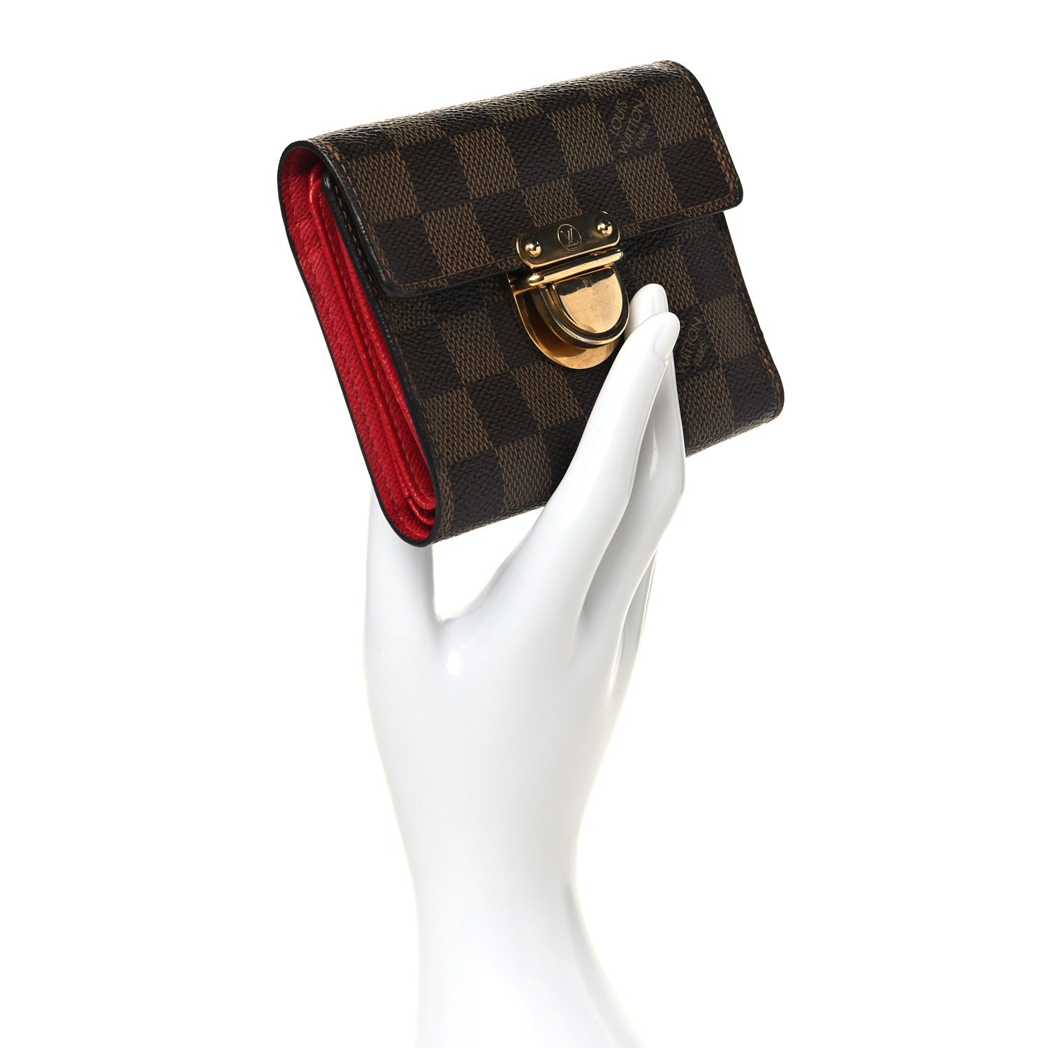 Louis Vuitton Damier Ebene Koala Compact Wallet 2 of 7