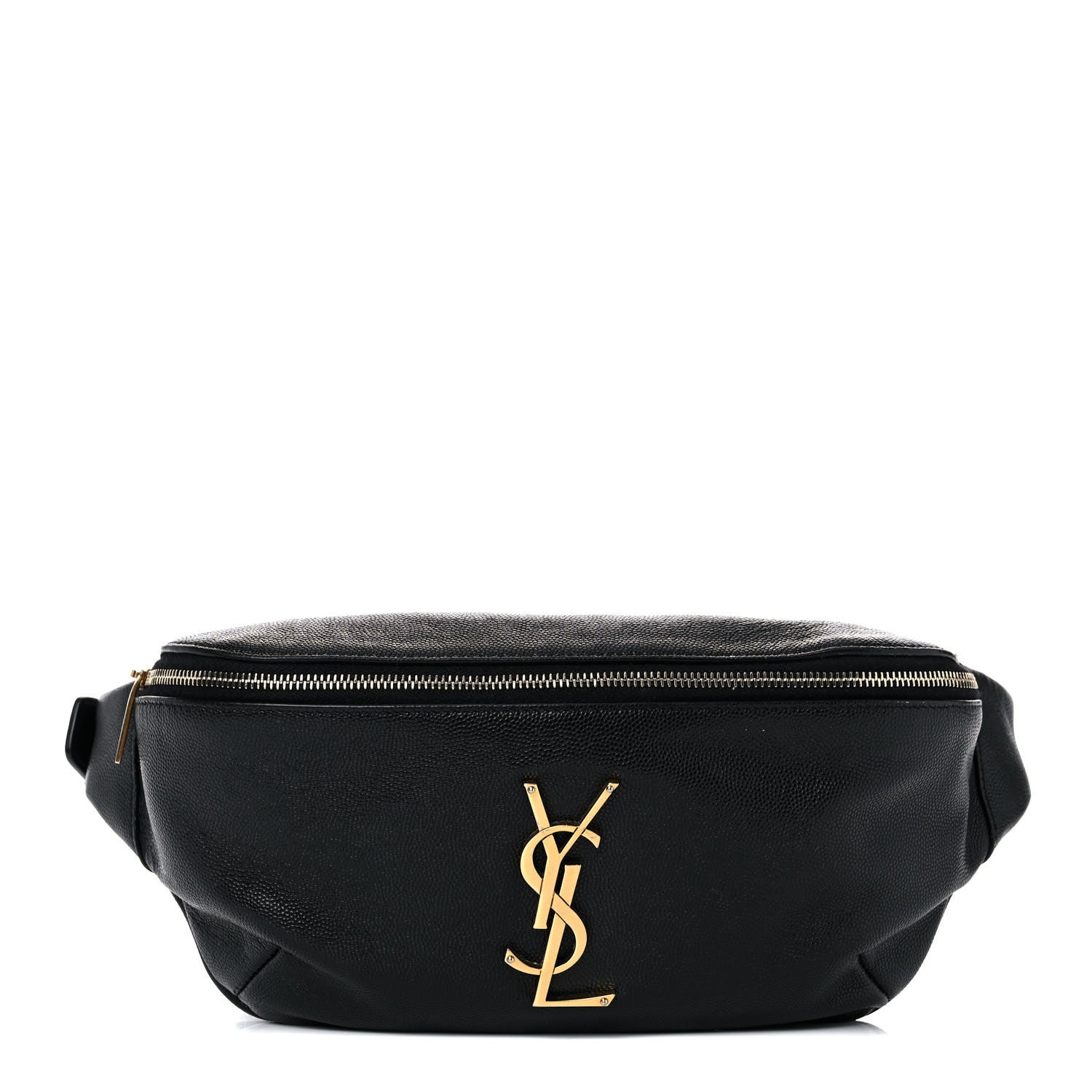 Saint Laurent Grain De Poudre Monogram Belt Bag Black 1 of 13