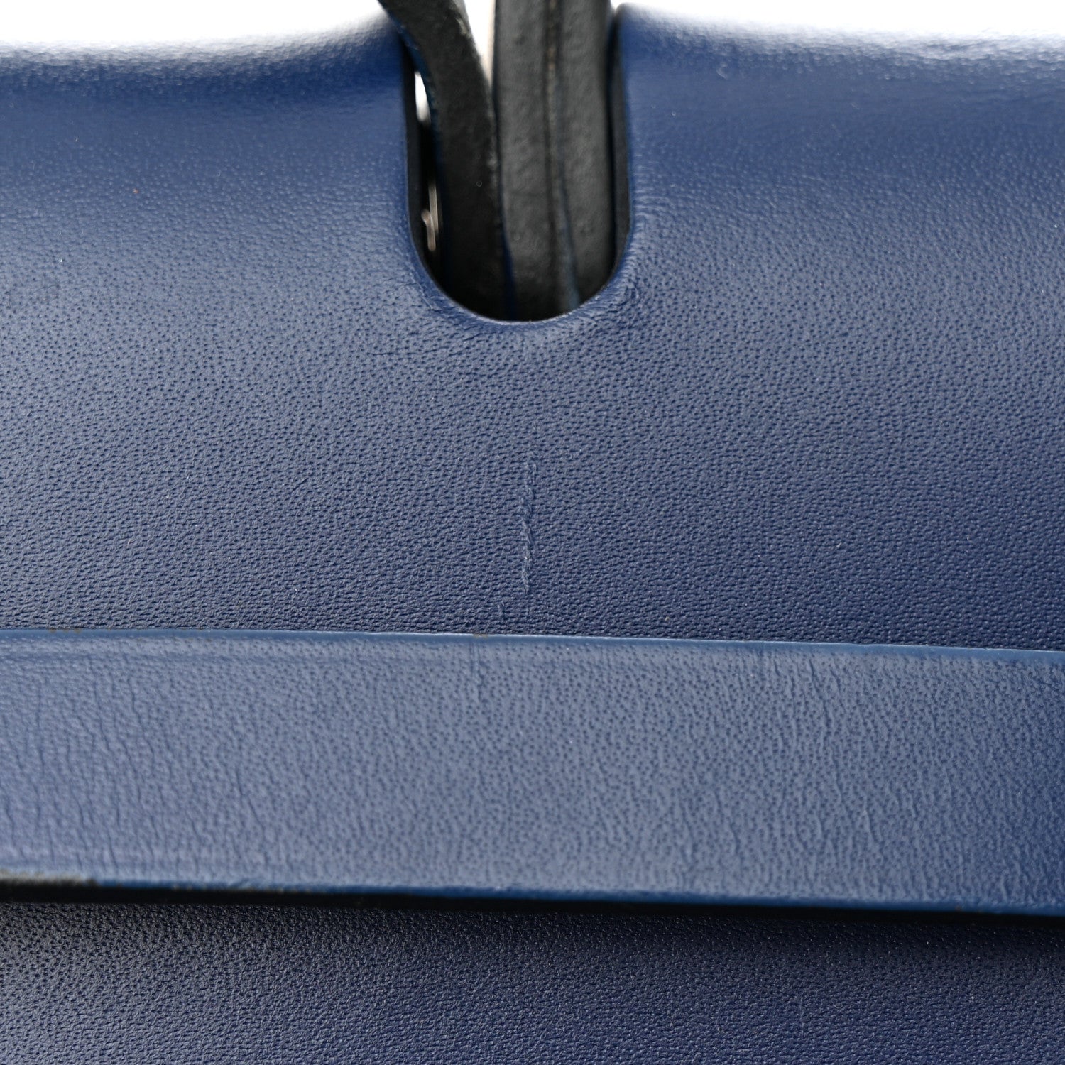 Hermes Military Toile Vache Hunter Herbag Zip 31 PM Black Bleu Saphir 12 of 14