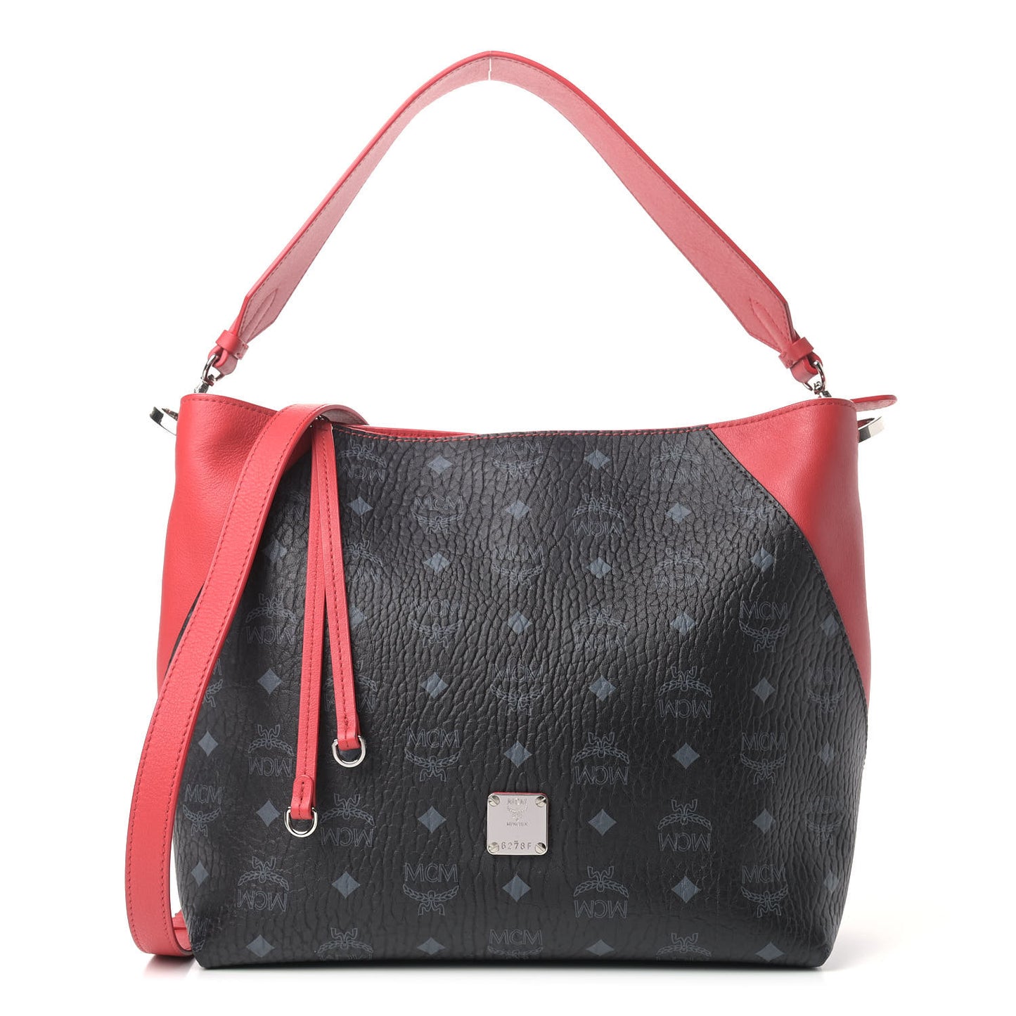 Visetos Medium Klara Hobo Red Black