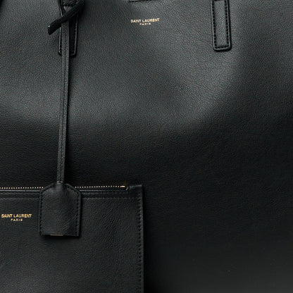 Saint Laurent Calfskin Large Shopping Tote Black 11 of 13