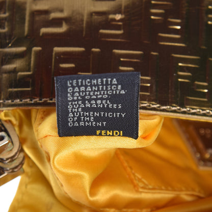 Fendi Vitello Mirror FF Embossed Mini Mama Baguette Oro Ambrato 8 of 16