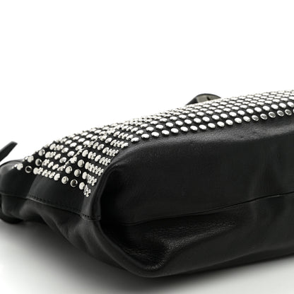 Burberry Calfskin Studded Medium Dalston Shoulder Bag Black 9 of 10
