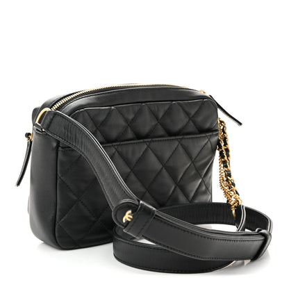 Chanel Calfskin Quilted Small Camera Case Black 3 of 10