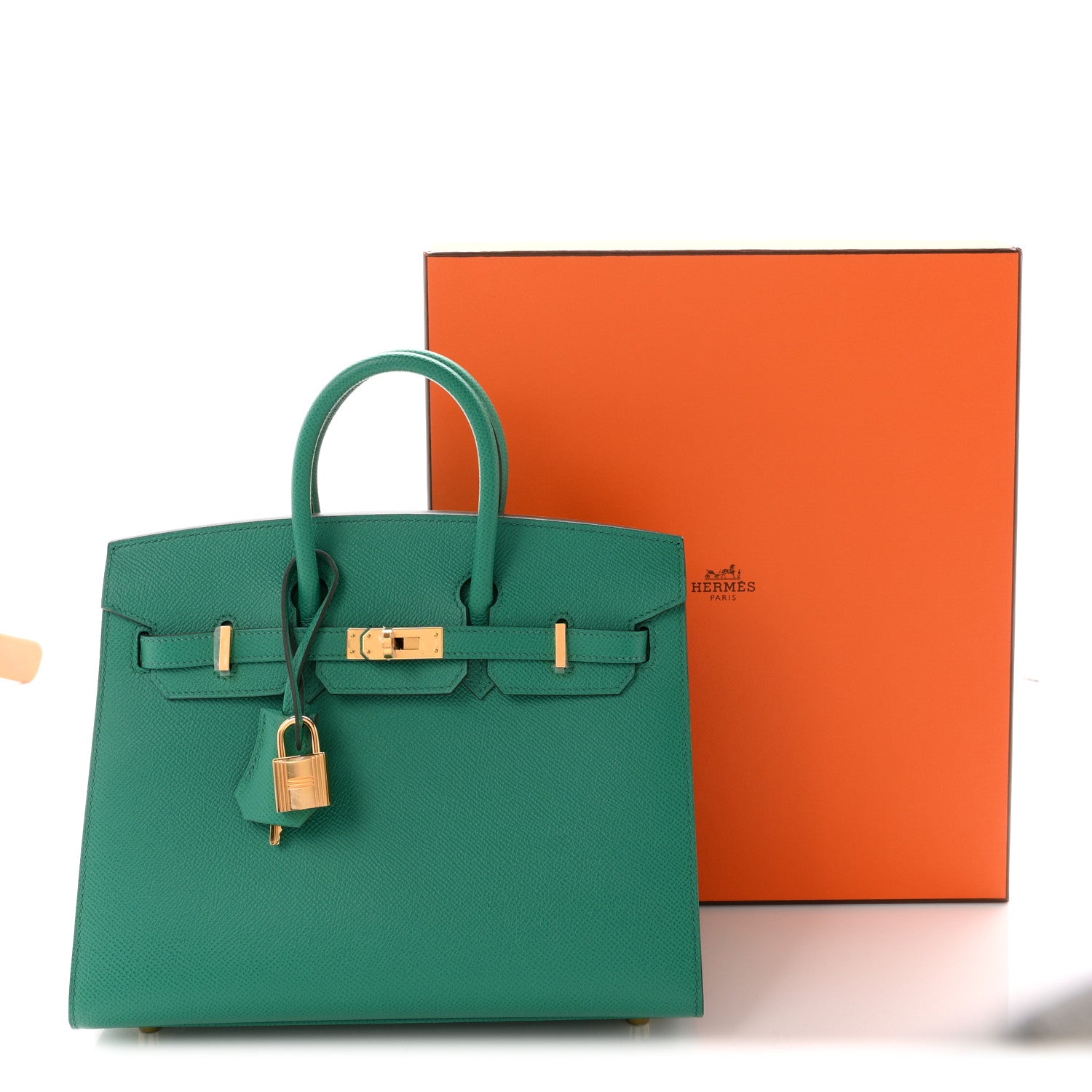 Hermes Epsom Birkin Sellier 25 Vert Jade Vert Jade 10 of 10