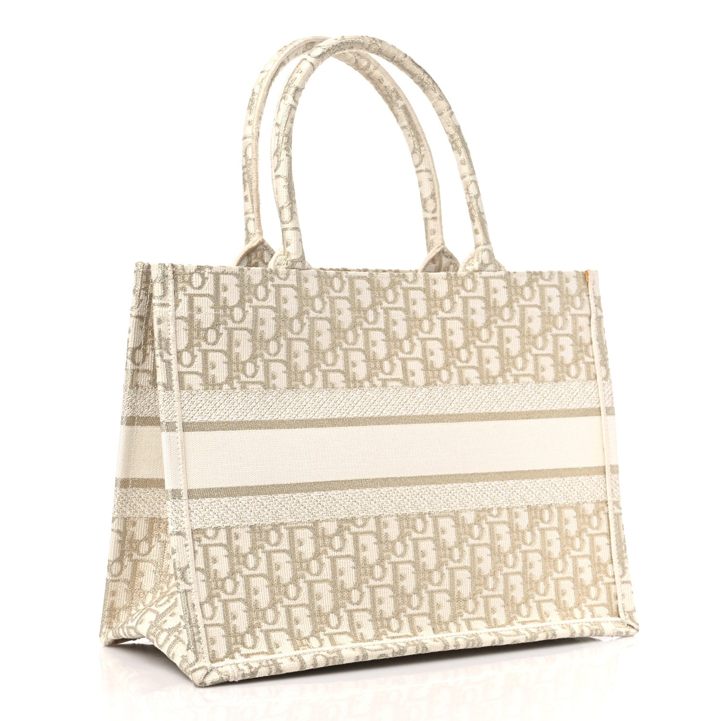 Oblique Medium Book Tote Gold Multicolor