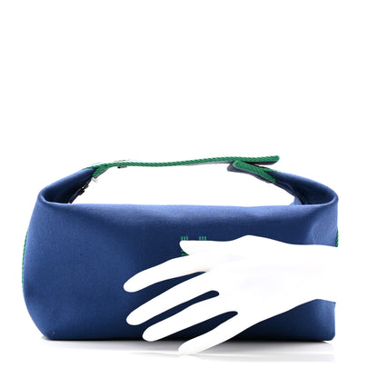 Hermes Canvas Large Bride-A-Brac Pouch Marine 2 of 7